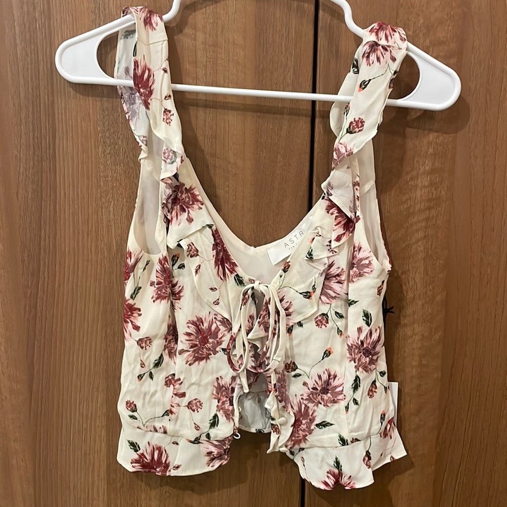 ASTR Floral Crop Top